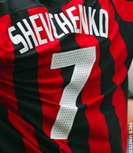 Milan sloeg bod 160 milj. op Sjevtsjenko af