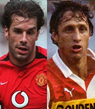 Van Nistelrooy op gelijke hoogte met Cruijff