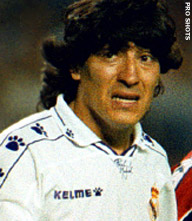 Iván Zamorano in beeld bij Real Madrid