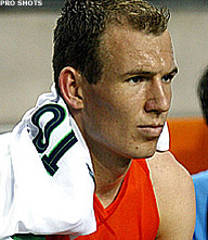 Fitte Arjen Robben traint met de groep mee