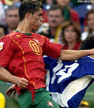 Cristiano Ronaldo op één na jongste scorer