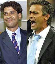 Mourinho tergt Rijkaard met opstelling Barça