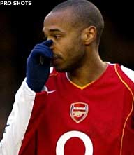 Arsenal is Henry en Edu enkele weken kwijt