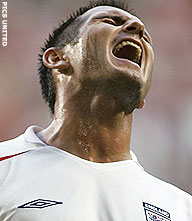 Lampard valt af met pijnlijke hamstring