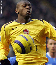 Arsenals Diaby is klaar na woeste tackle