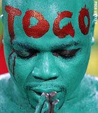 Hamberg na veel gedoe met Togo naar WK