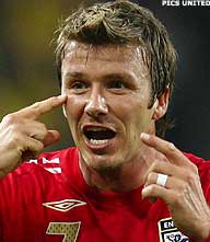 Bekritiseerde Beckham wil wel vanaf elf meter