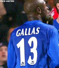 Rugnummer Gallas gaat al naar Ballack