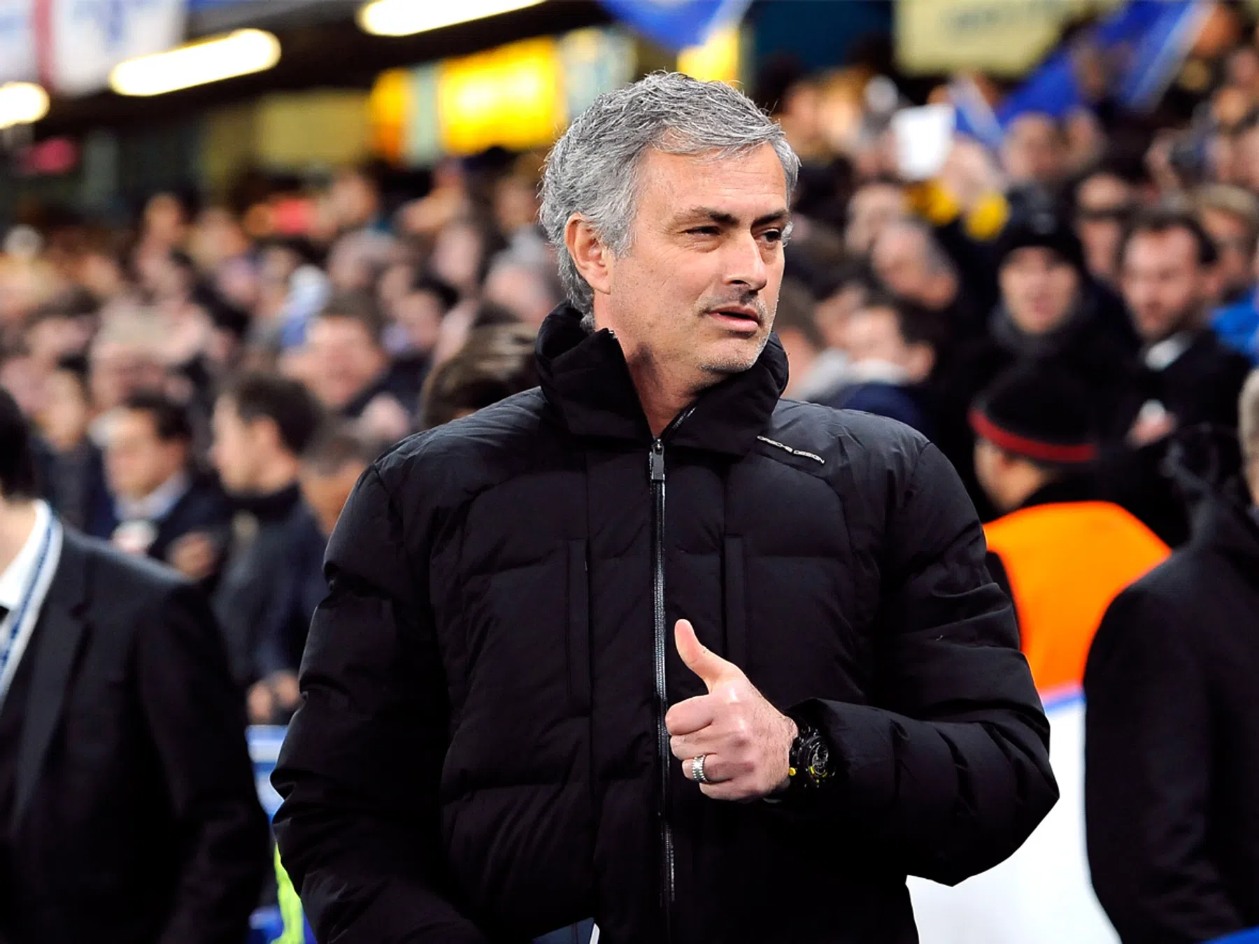 'Mourinho is eindelijk eens blij met de scheidsrechter'