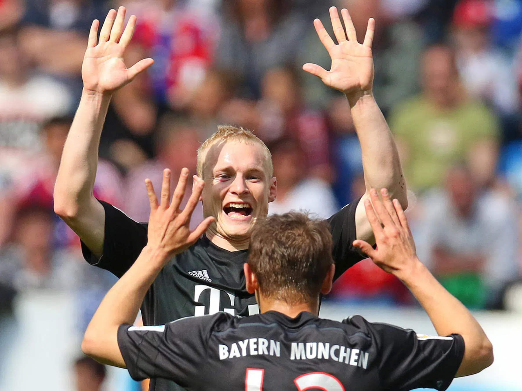 Beelden Eurosport 2: Bayern wint wel in Bundesliga