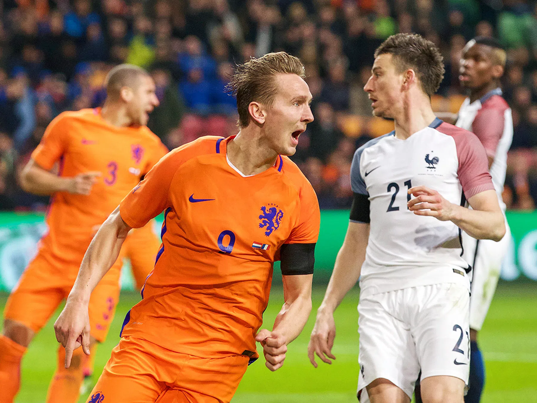 De Jong: 'Goal via mijn arm, maar ik juich er niet minder om'
