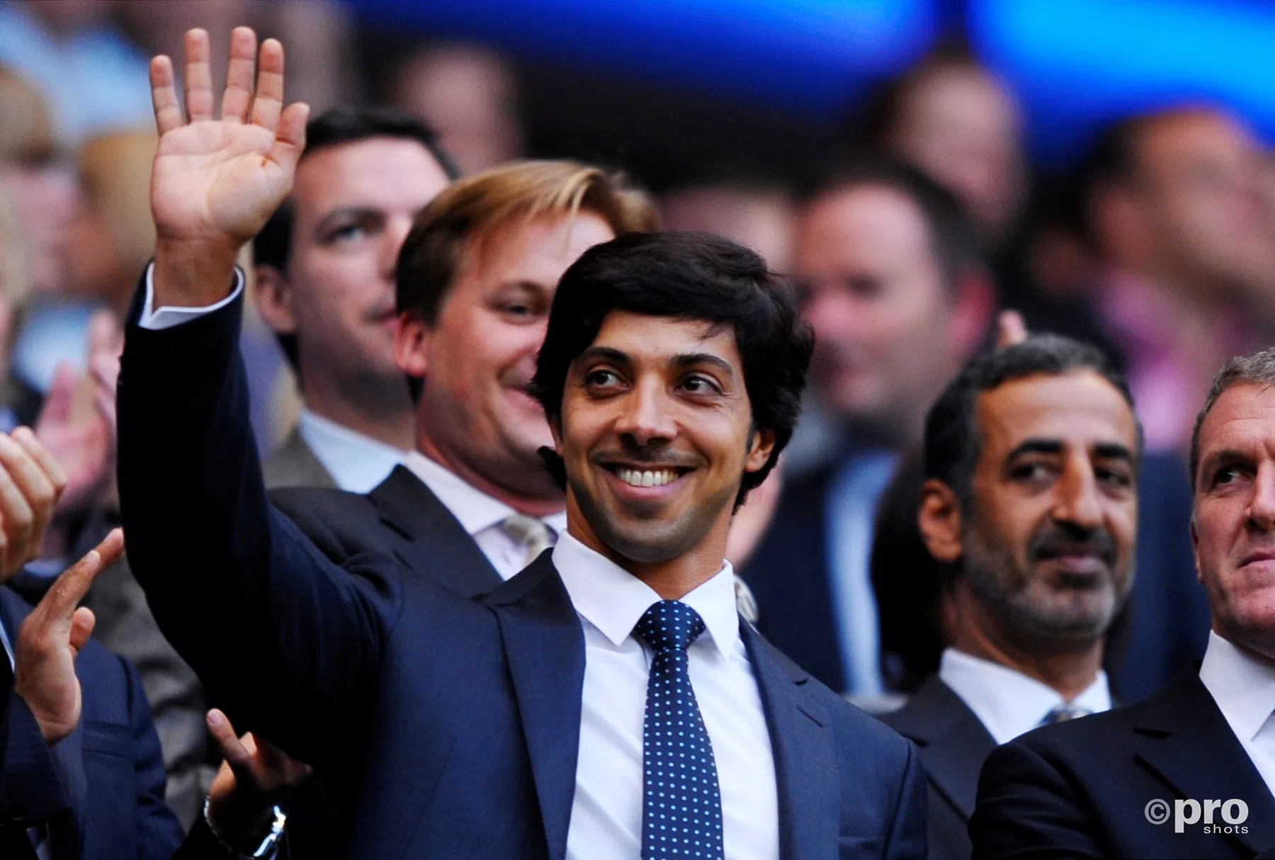 Sjeik Mansour is kampioen voetbalrisk met Manchester City