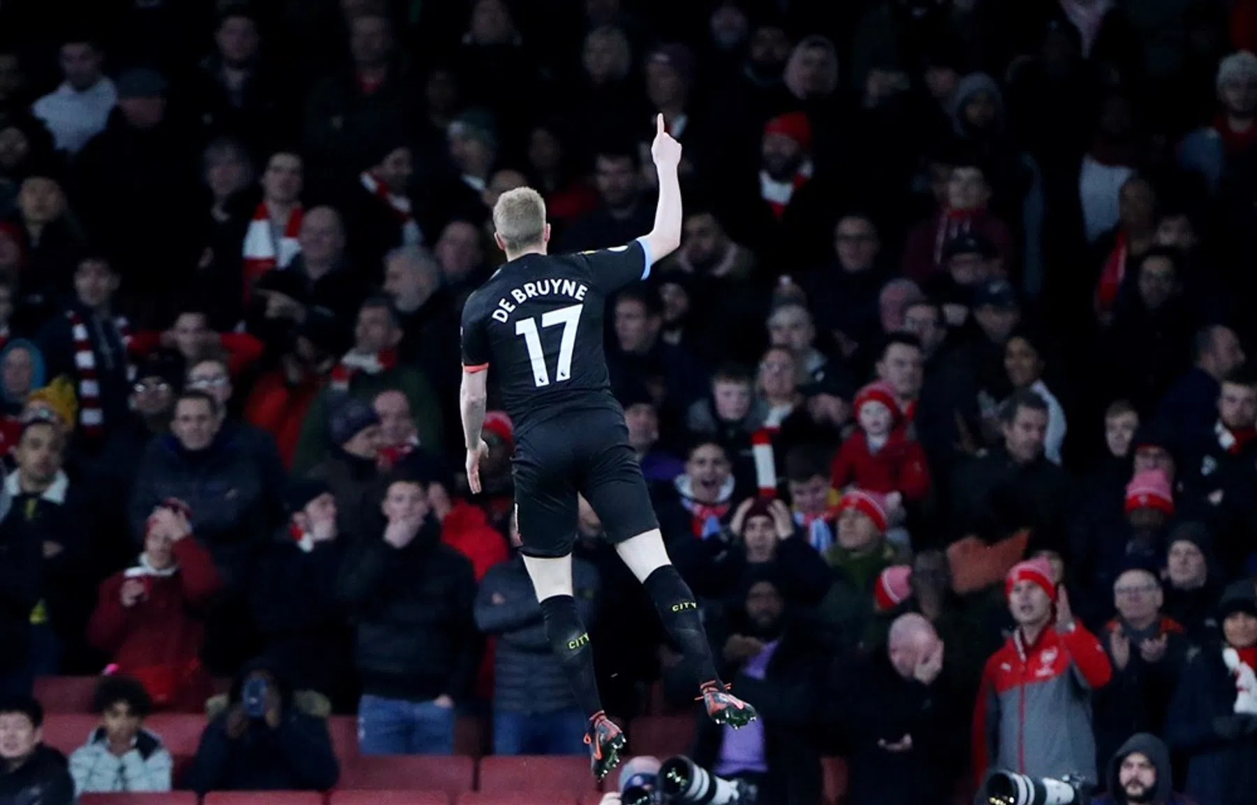 Magistrale De Bruyne beleeft unieke avond tegen Arsenal
