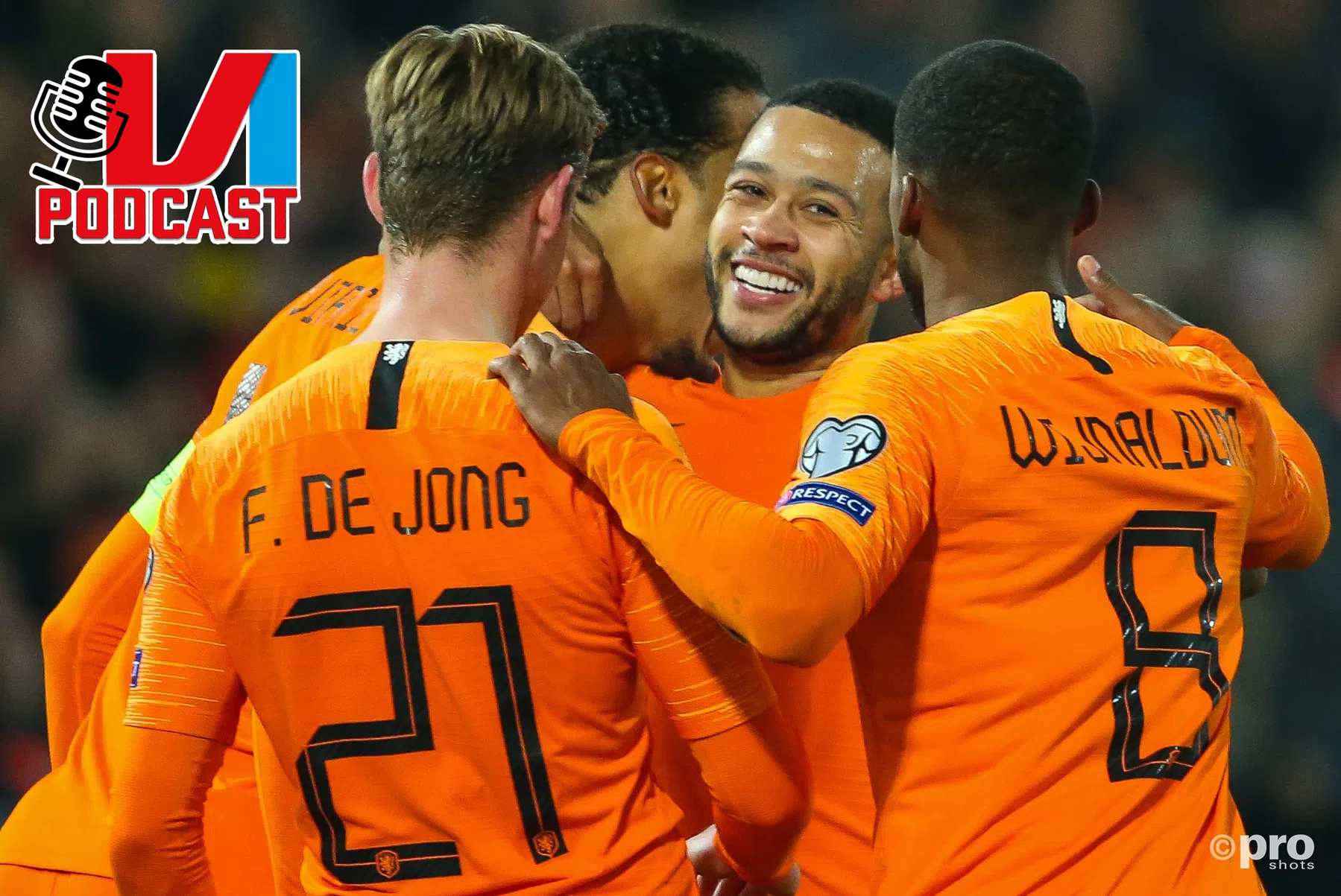 Podcast over 'grote vijf' van Oranje: 'Weergaloze Van Dijk heeft maar één mankement'