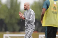 Thumbnail for article: Ten Hag blij dat bal weer voorzichtig rolt: 'Je ziet het enthousiasme'