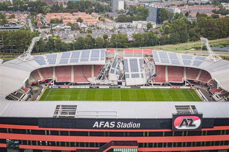 Trots AZ begint aan bouw nieuw stadiondak