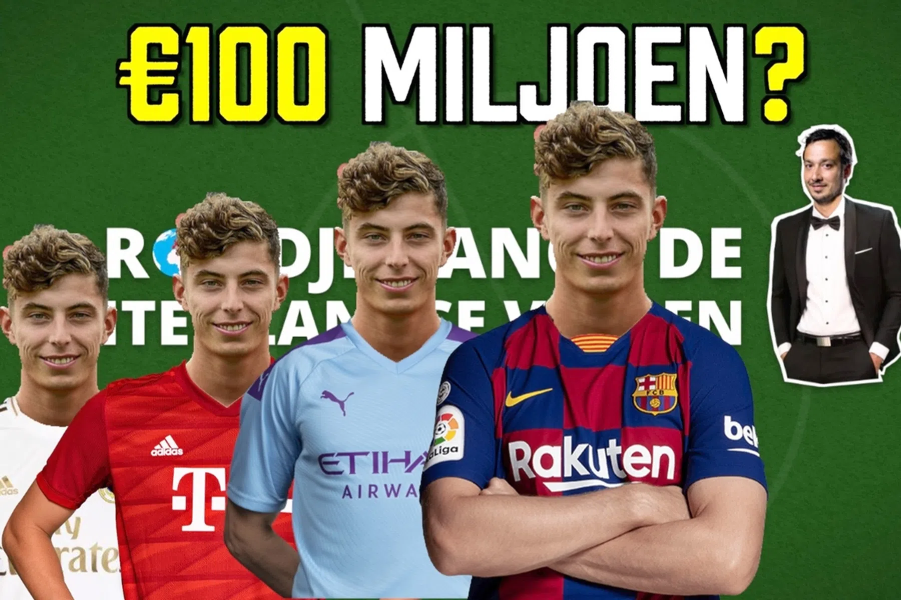 Iedere topclub wil Havertz: 'Hij kan niveau Barça, City of Real makkelijk aan'