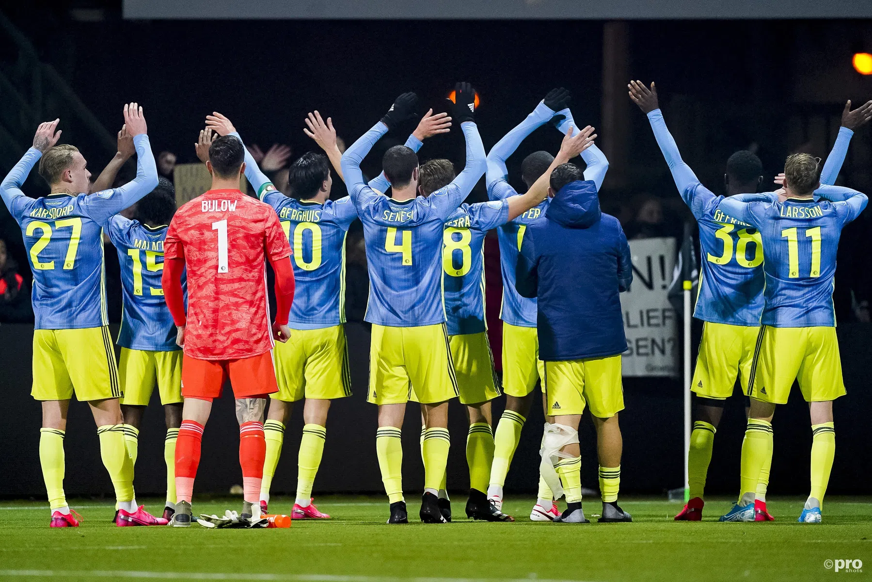 Feyenoord totaal overdonderd door loyale fans