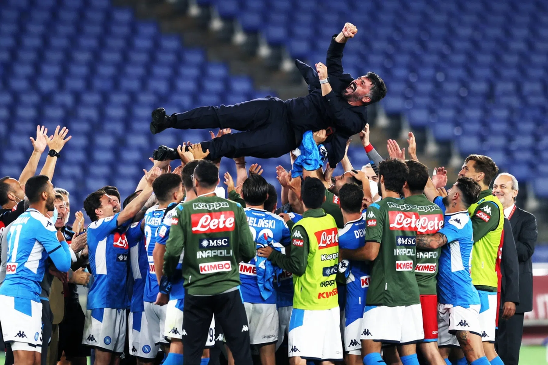 Verdriet en vreugde bij Gattuso na bekerwinst: 'Er is een voetbalgod'