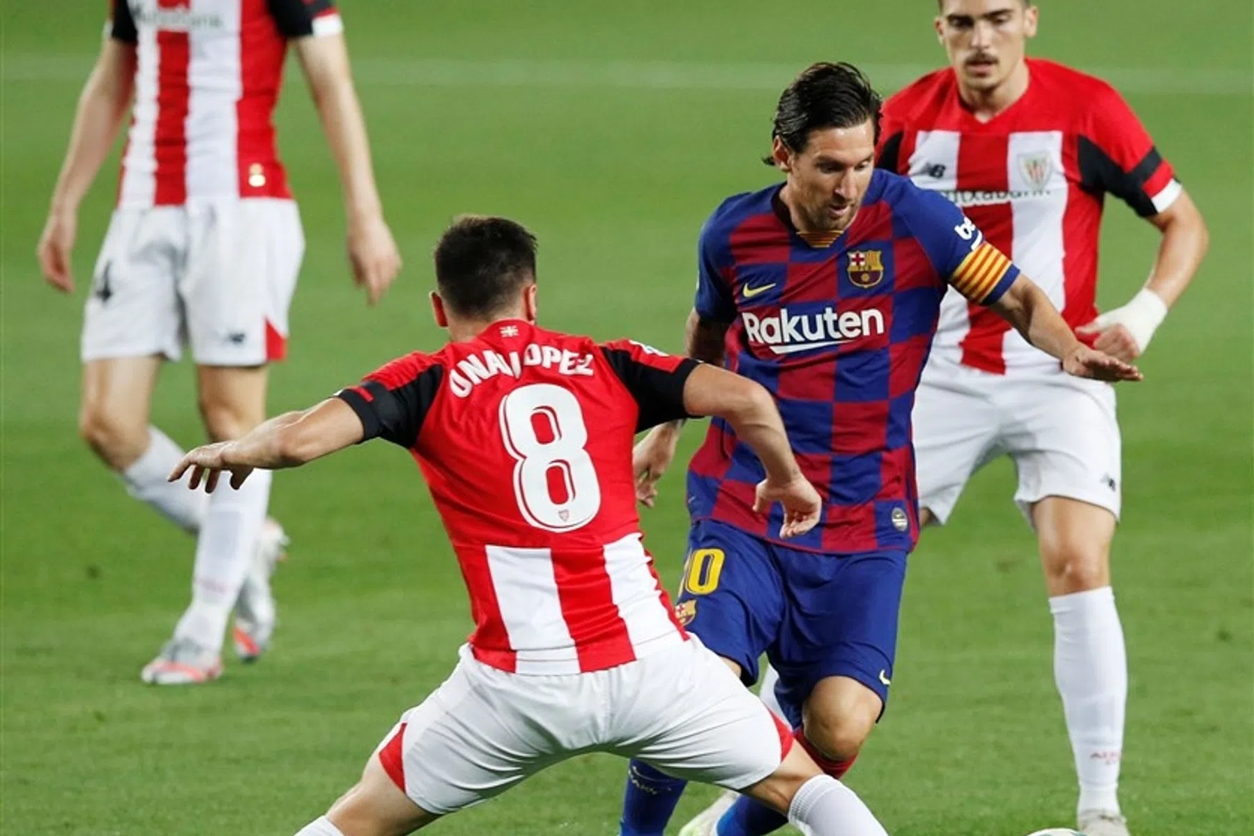 Ploeterend Barça blijft nieuwe domper in titelrace bespaard