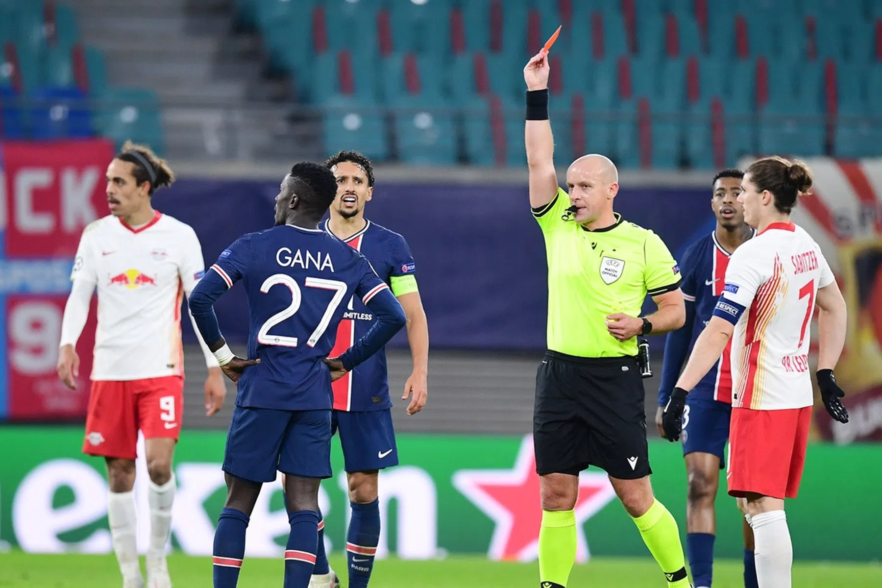 Frustraties PSG lopen zonder supersterren hoog op tegen Leipzig