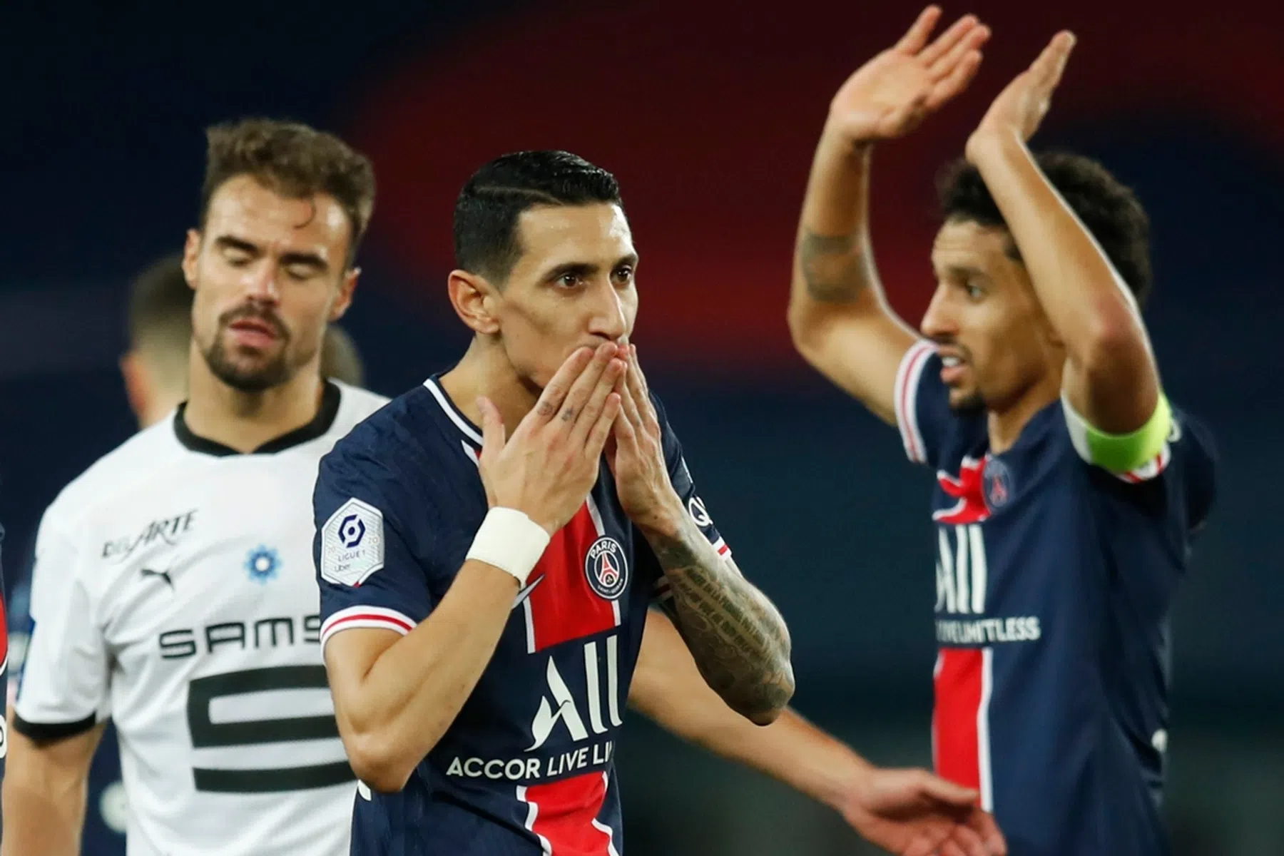 Teruggekeerde Di María pakt hoofdrol bij afwezigheid Mbappé en Neymar