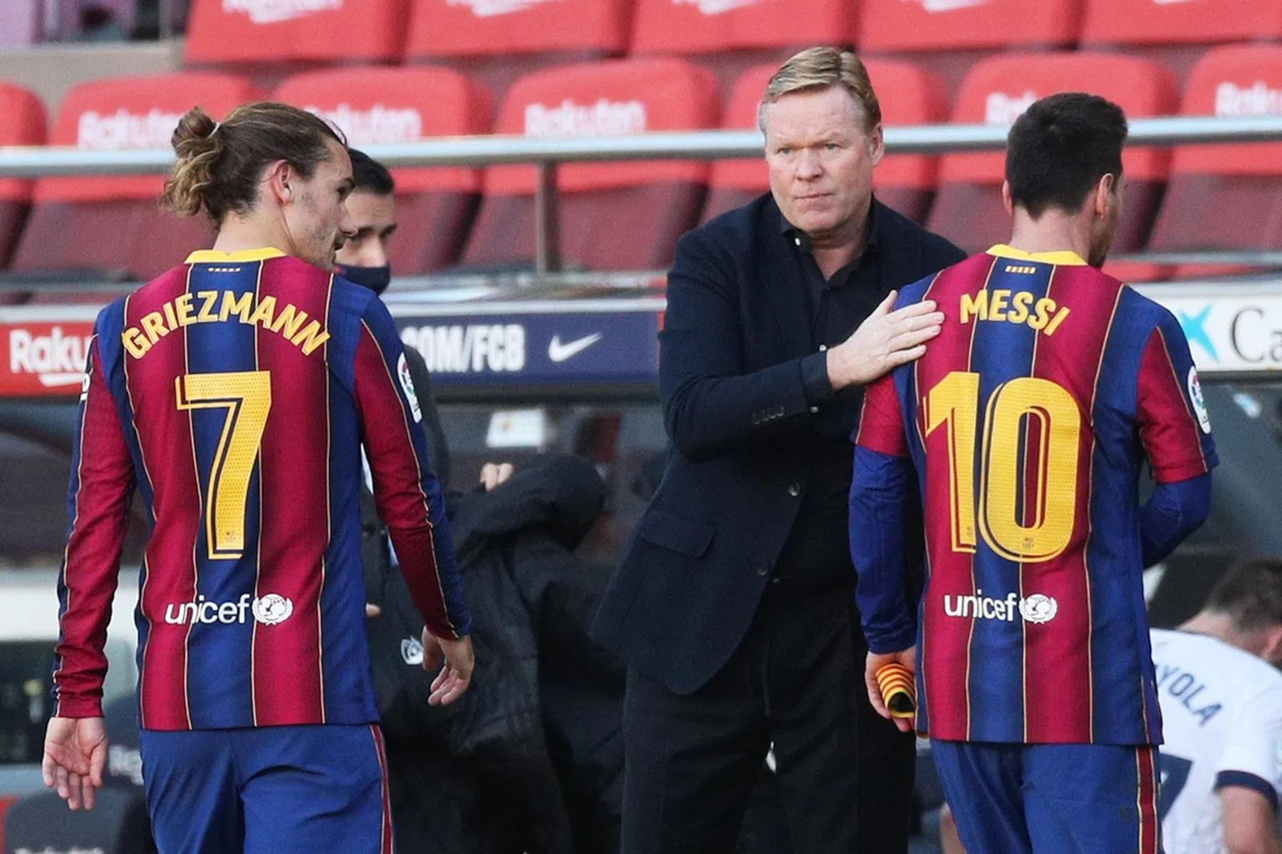 Koeman laat Messi weer thuis voor Champions League-trip Barcelona