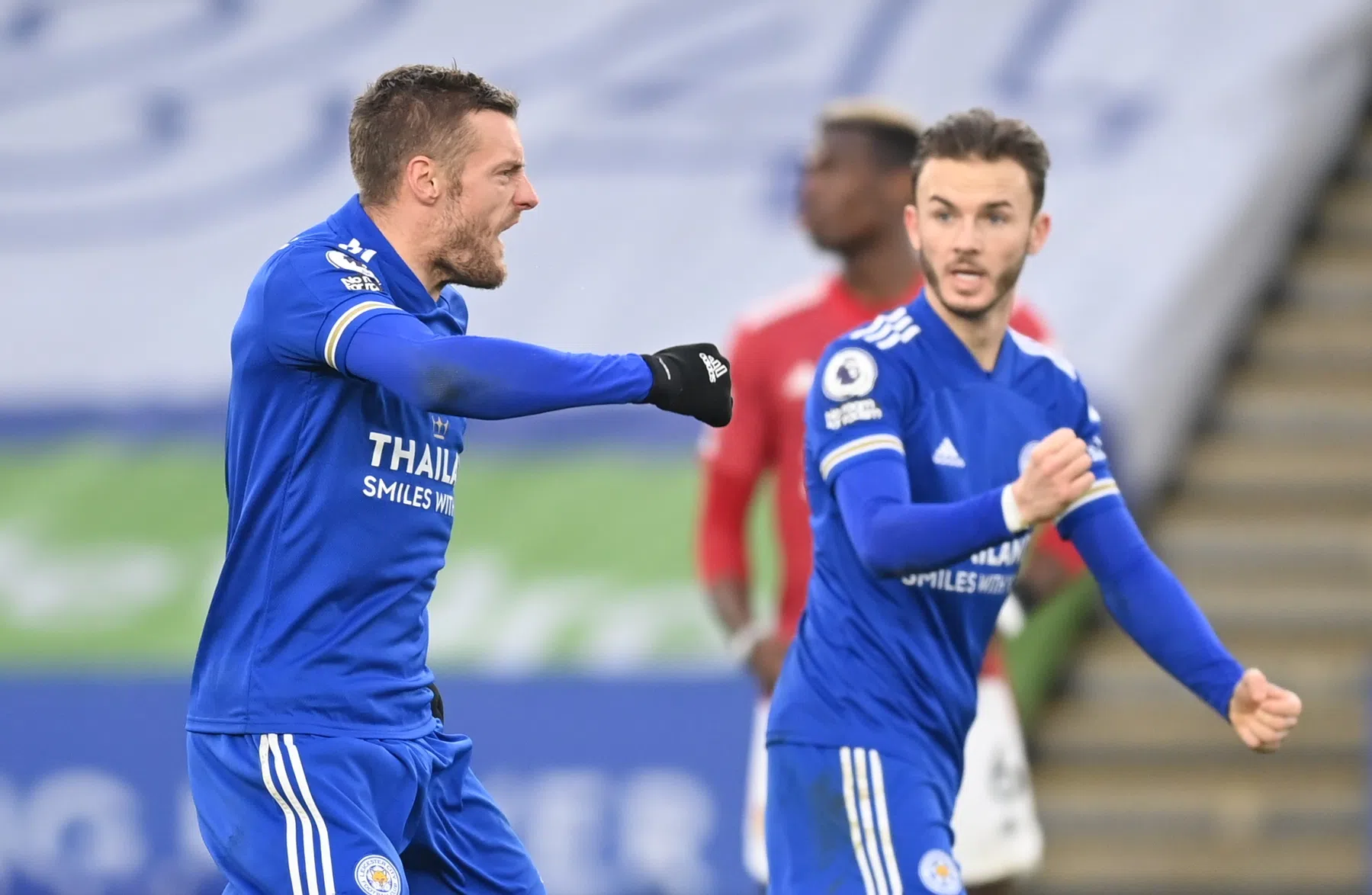 Reuzendoder Vardy doet ook Manchester United pijn