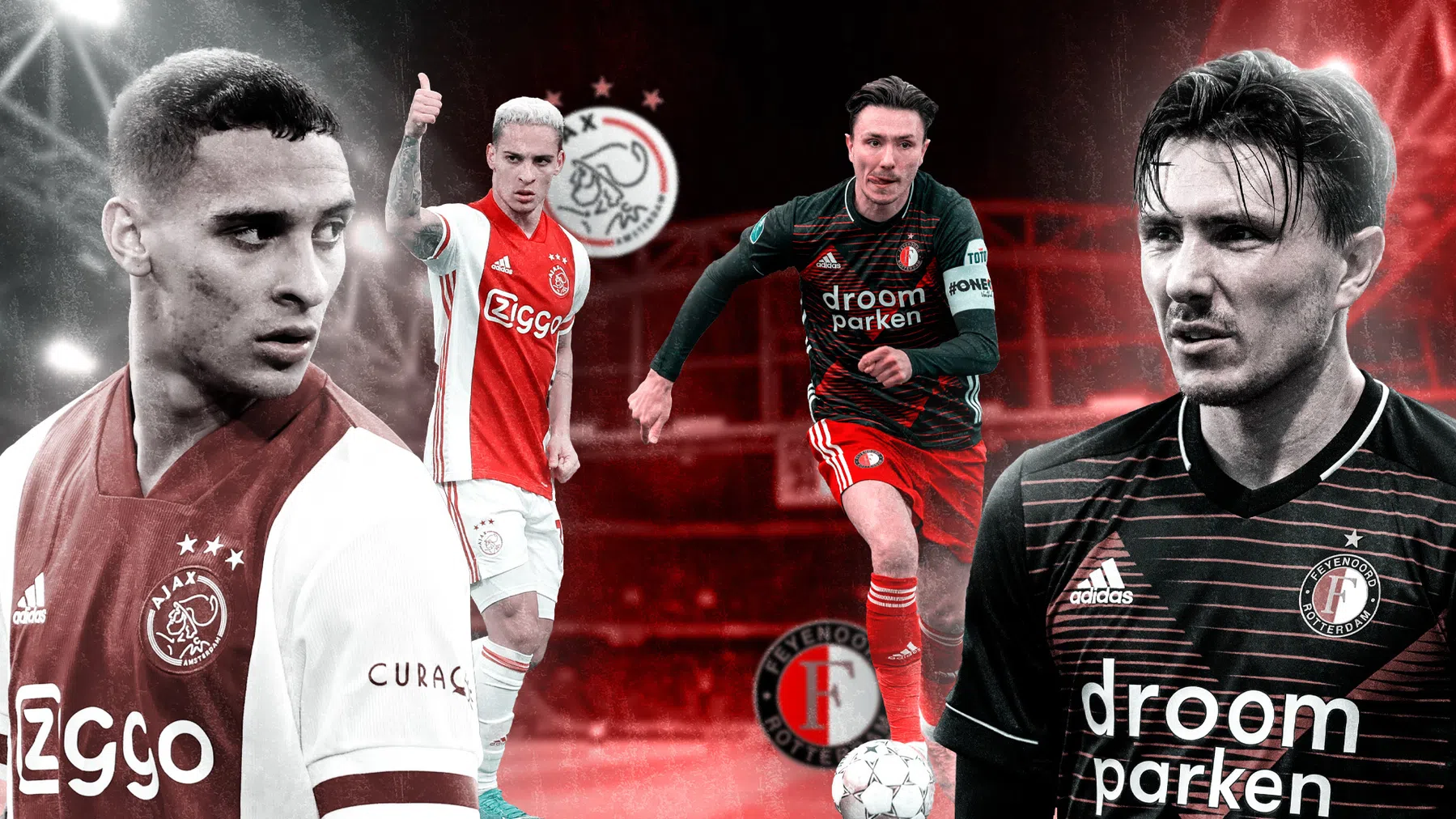 Antony versus Berghuis: de creatievelingen van Ajax en Feyenoord
