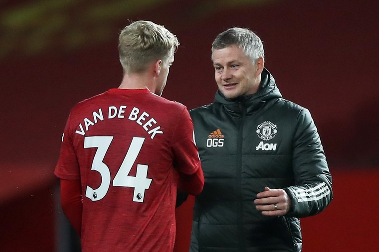 Solskjaer herkent zichzelf in Van de Beek: 'Hij is niet gelukkig'