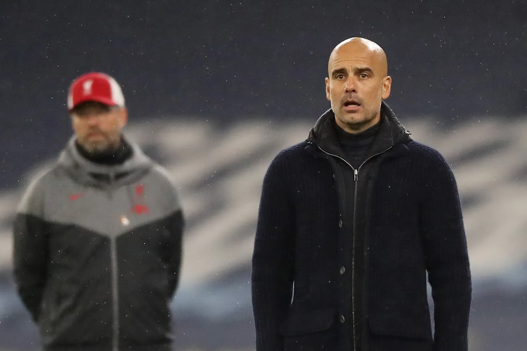 Boze Guardiola gaat zondag confrontatie aan met Klopp