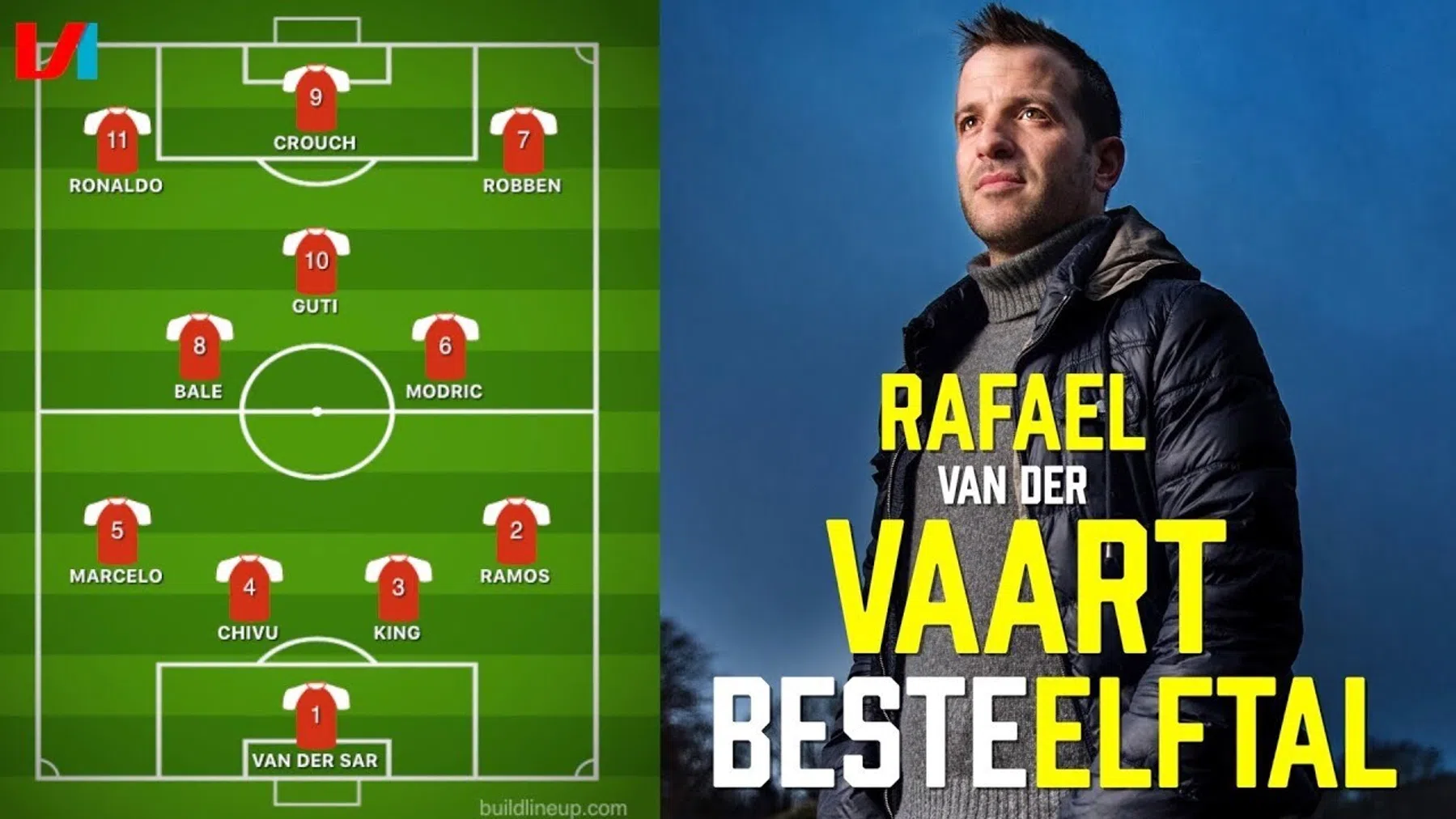 Van Ramos tot Ronaldo: het droomelftal van de jarige Van der Vaart