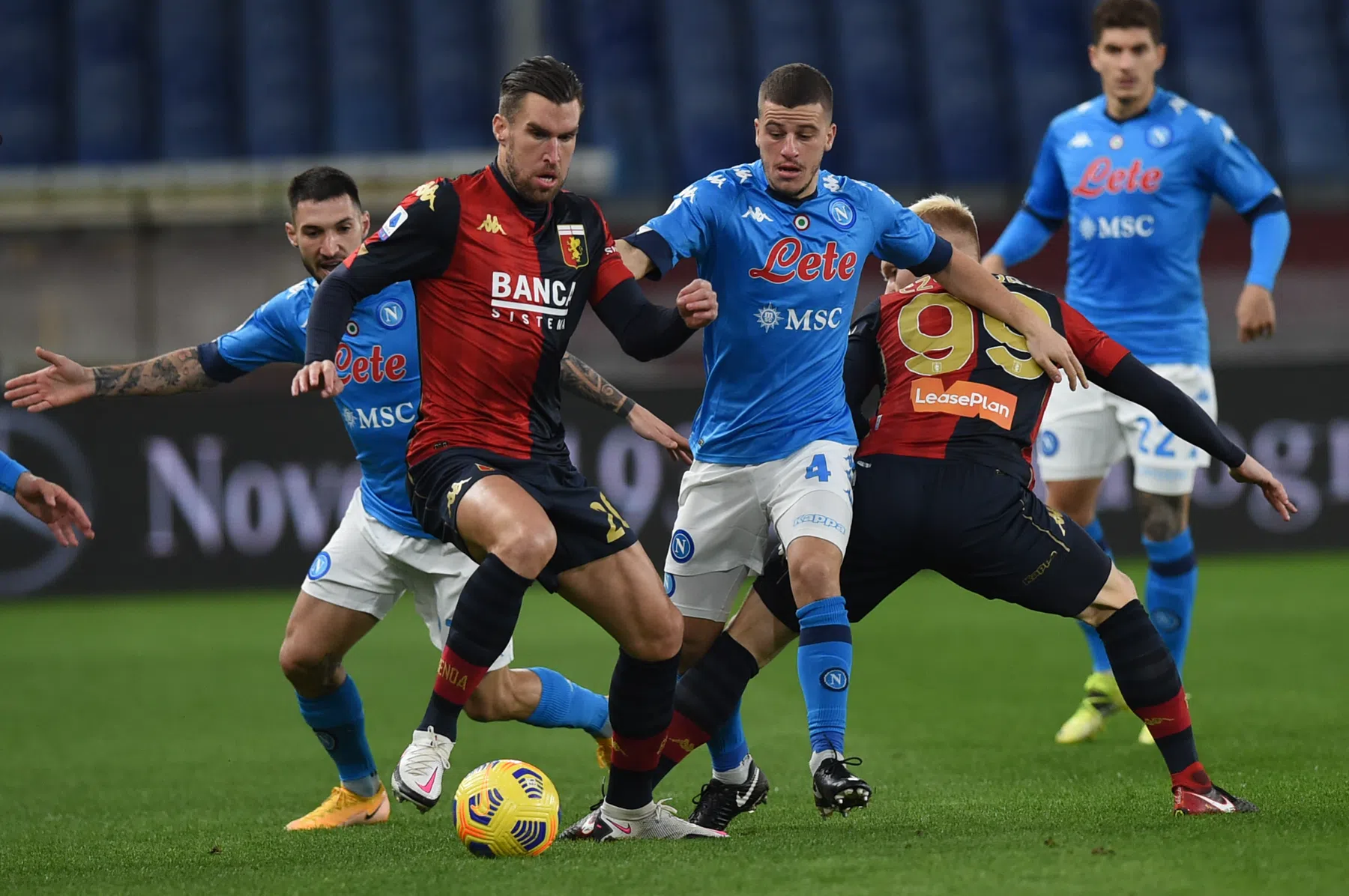 Kevin Strootman is bij Genoa weer de 'wasmachine'