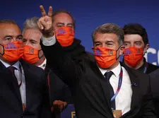 Thumbnail for article: Met Joan Laporta is Johan Cruijff definitief terug bij Barcelona
