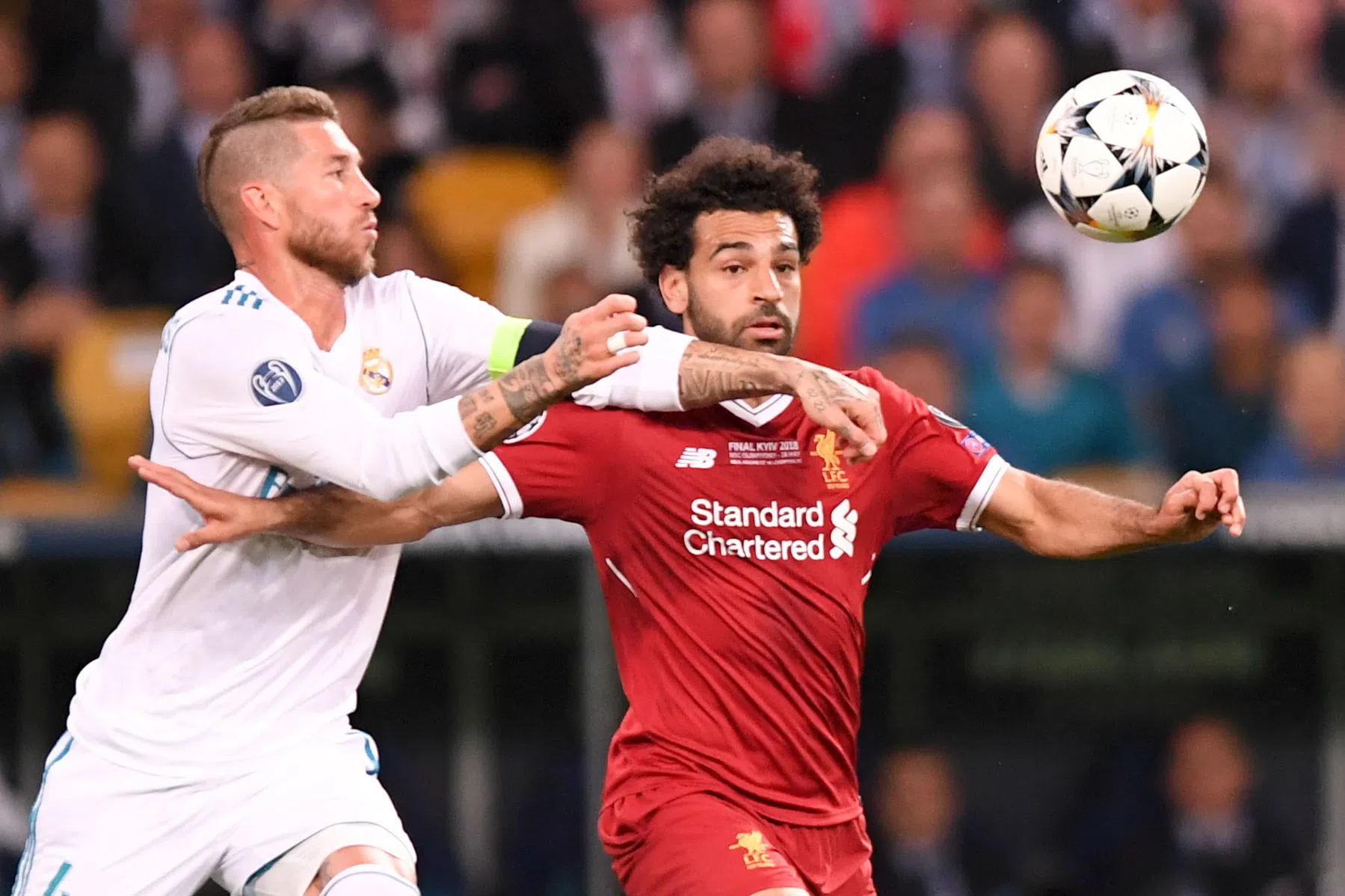 Salah na drama van Kiev weer oog in oog met Ramos: 'Denk er niet meer aan'