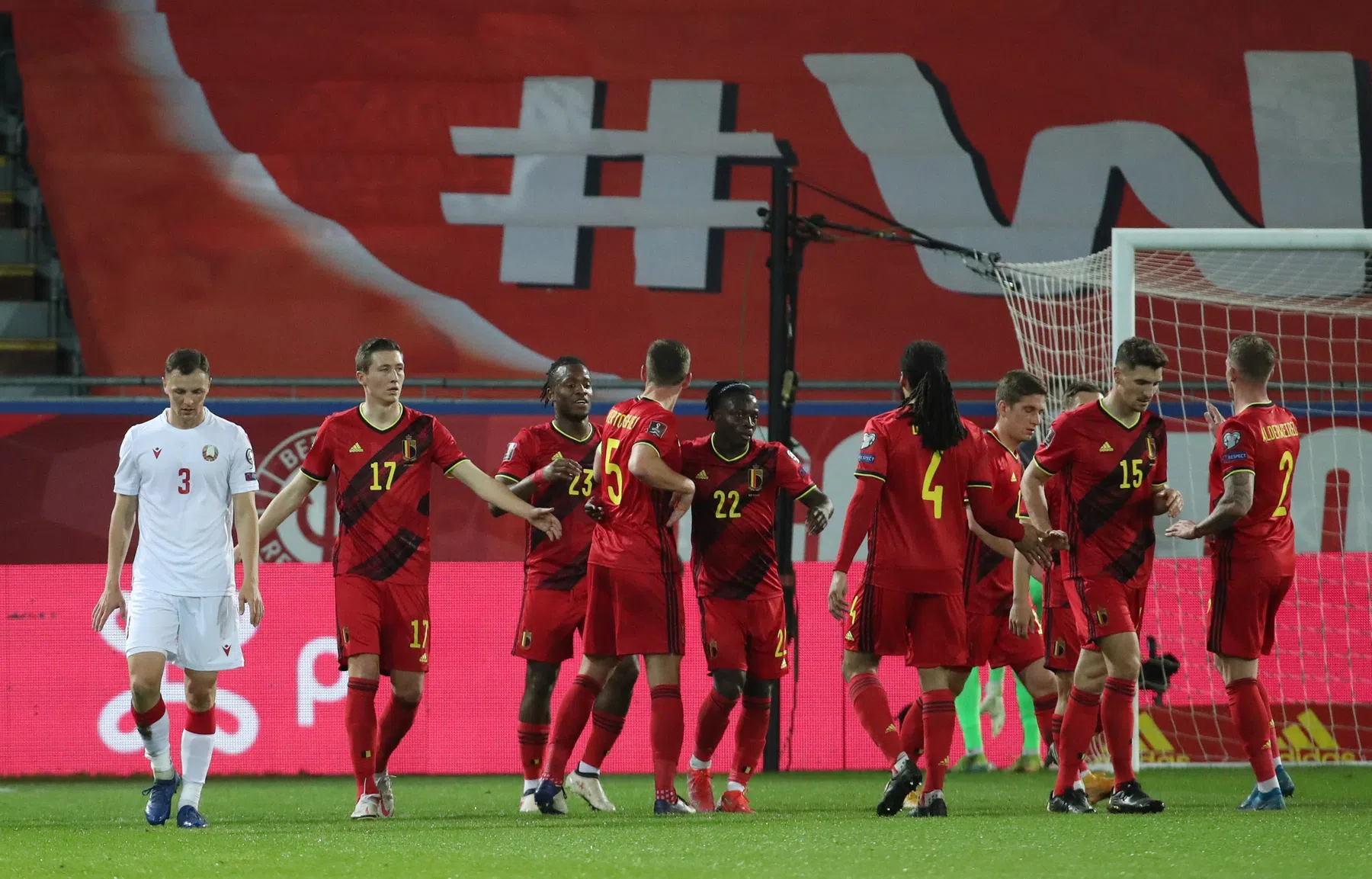 Experimenteel België voert voetbalshow op, ploeterpartij voor Portugal