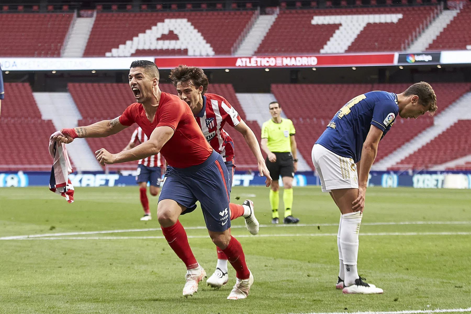 Suárez bevrijdt Atlético: 'Om kampioen te worden moet je lijden'