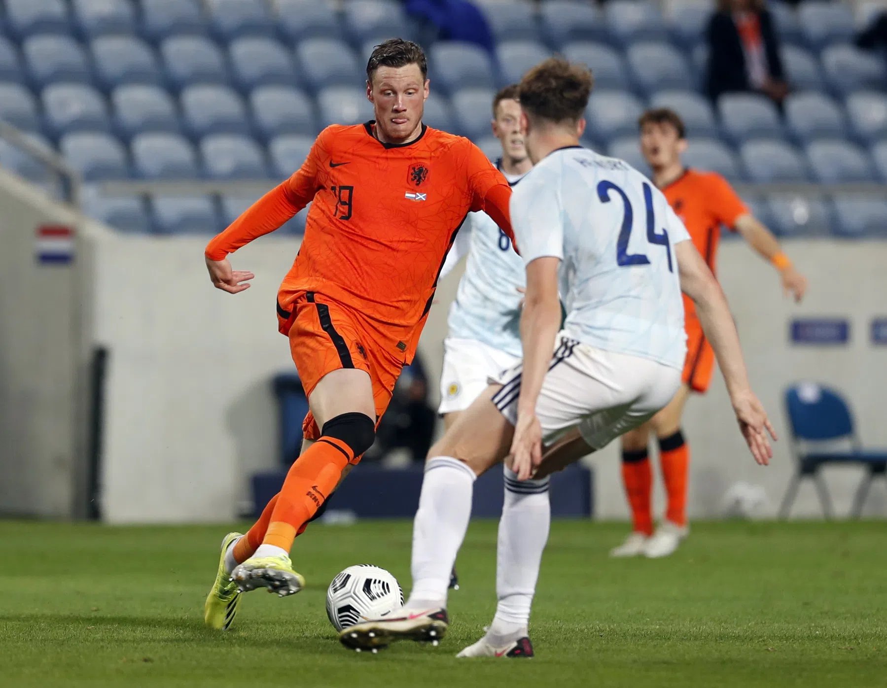 Weghorst niet blij met eigen Oranje-bijdrage: 'Die was beperkt'
