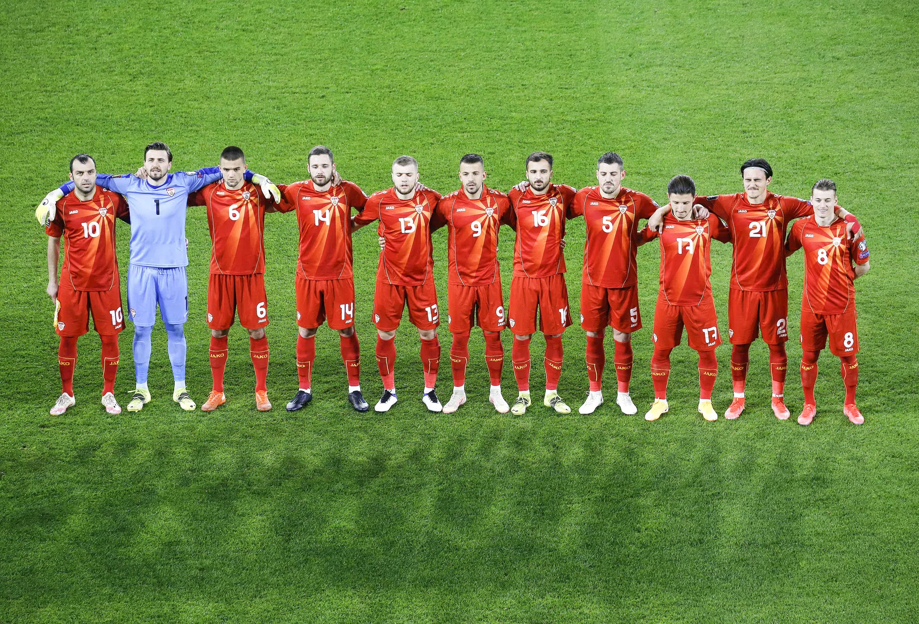 Stuntzege op Duitsland zorgt voor euforie bij Oranje-groepsgenoot Noord-Macedonië