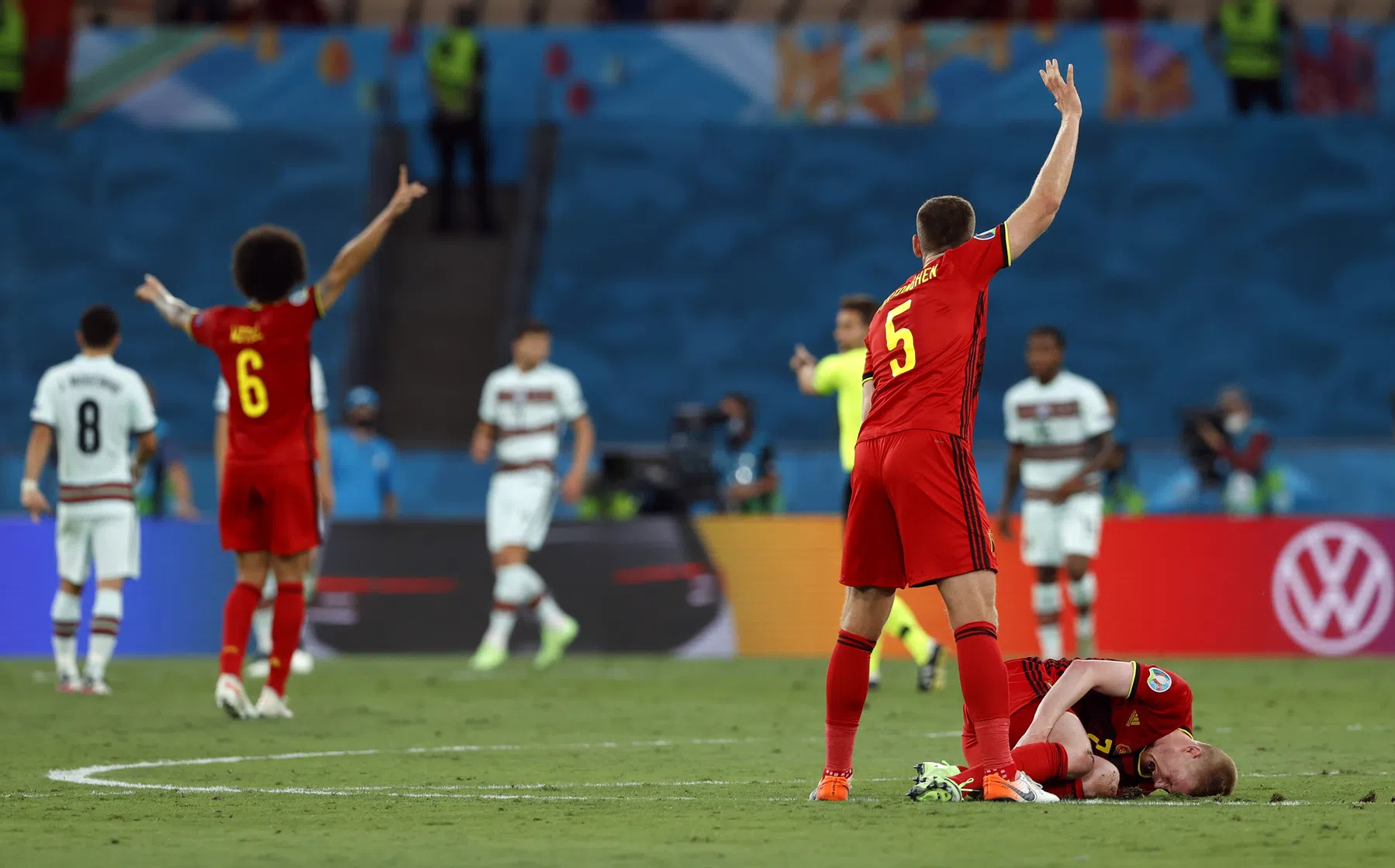 Zorgen bij België: De Bruyne valt geblesseerd uit