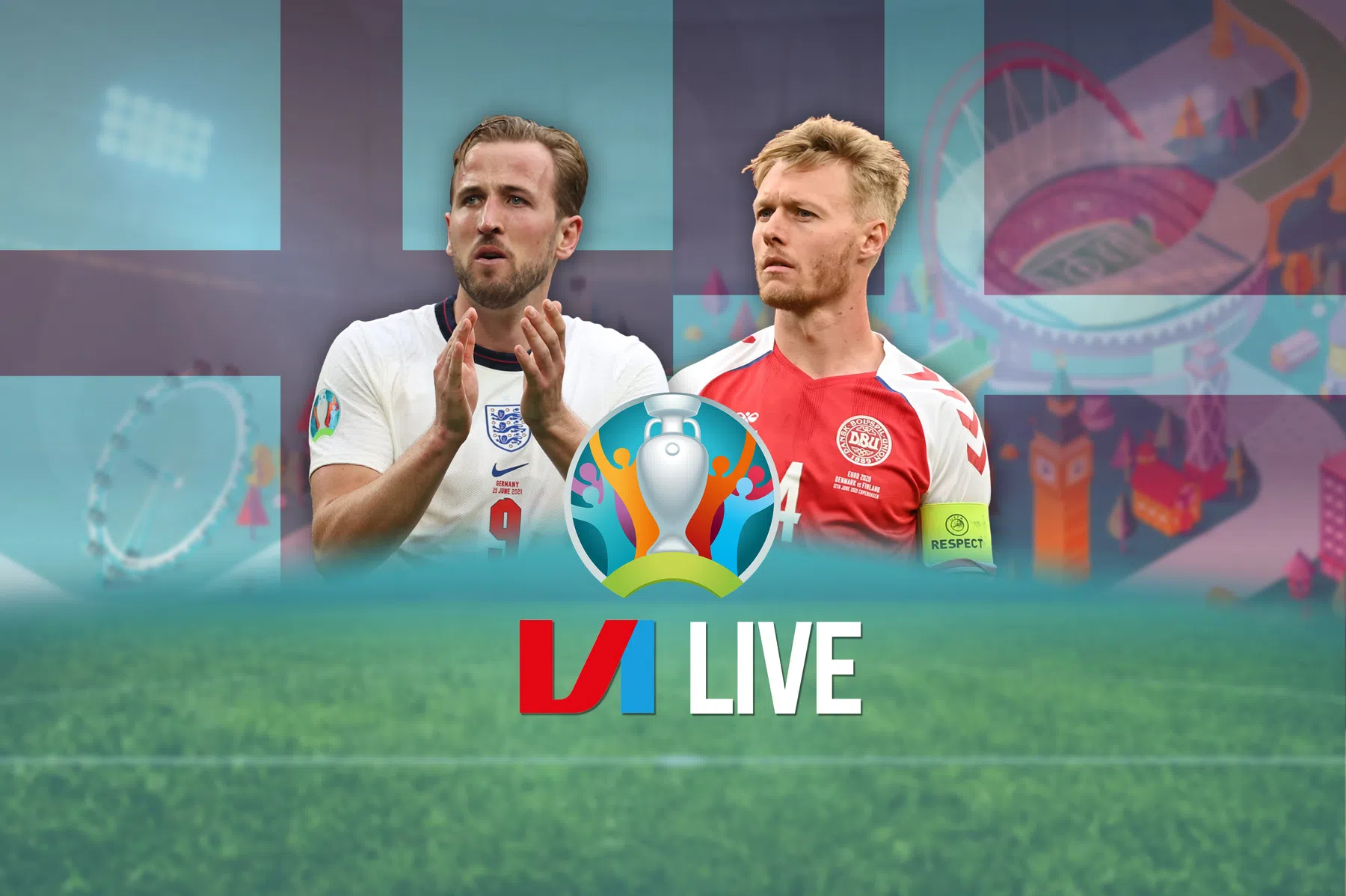 VI Live: de EK-hordes van Italië en Engeland in beeld