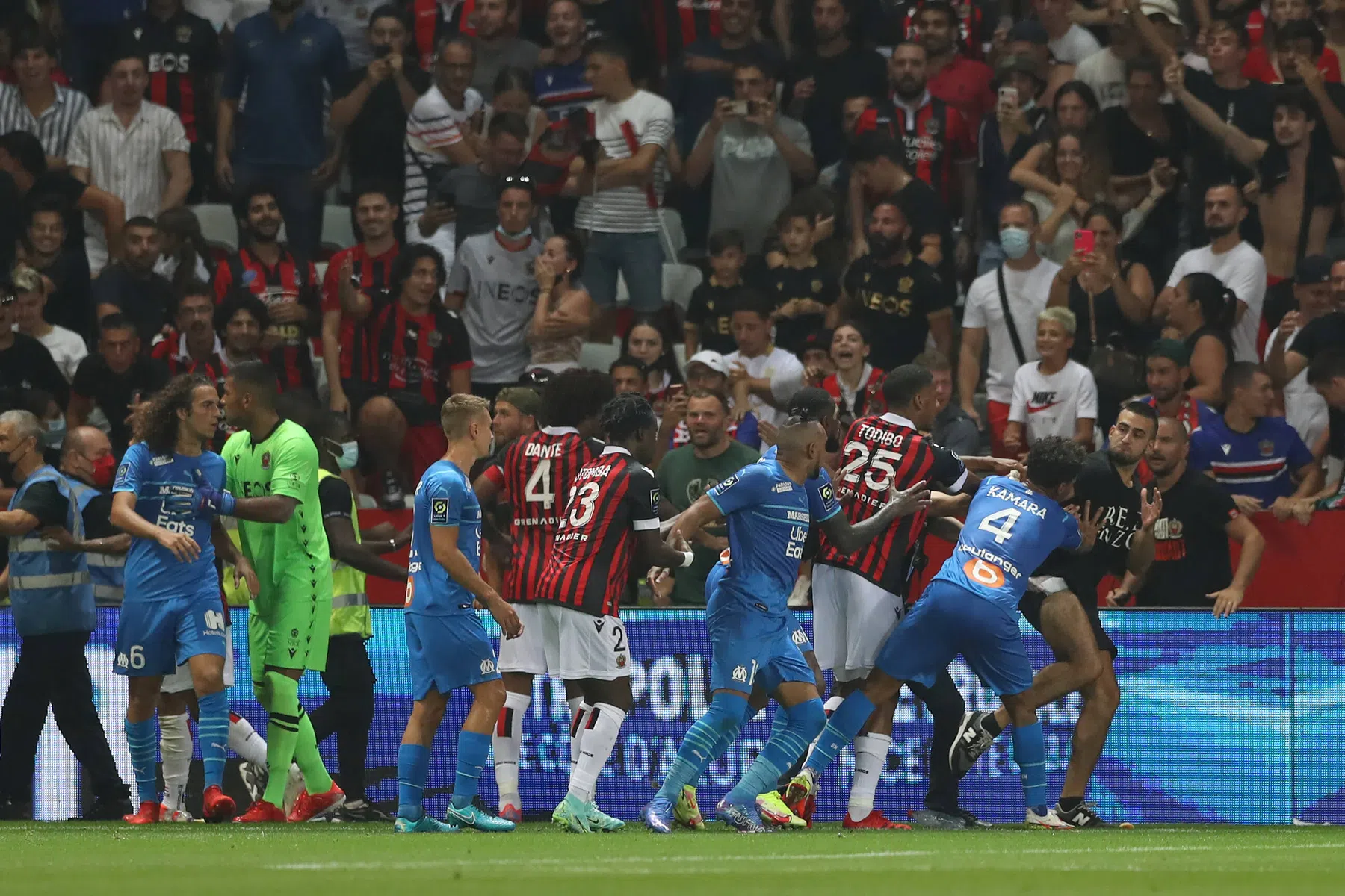 Punt aftrek voor Nice, verhit duel met Marseille moet opnieuw