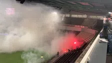 Thumbnail for article: Ook bij Heracles gaat het mis: fans gooien vuurwerk en betreden stadion