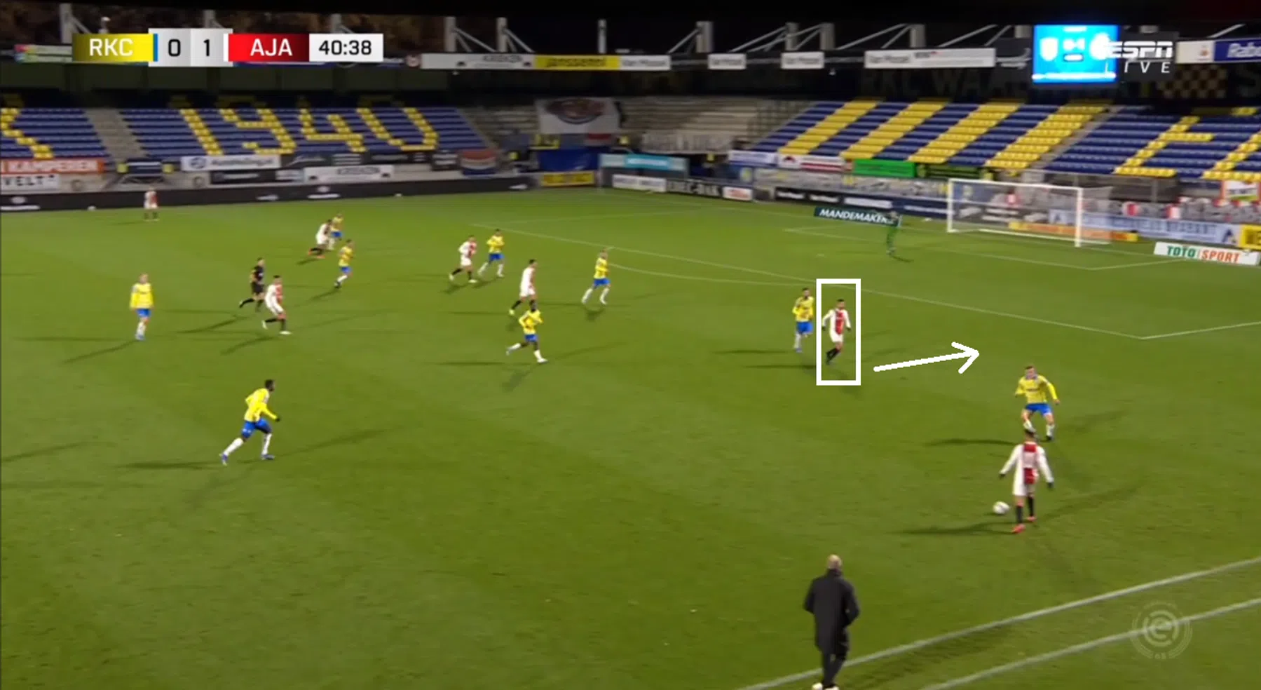 Met deze loopacties creëert Ajax tegen RKC wél ruimtes in de zestien