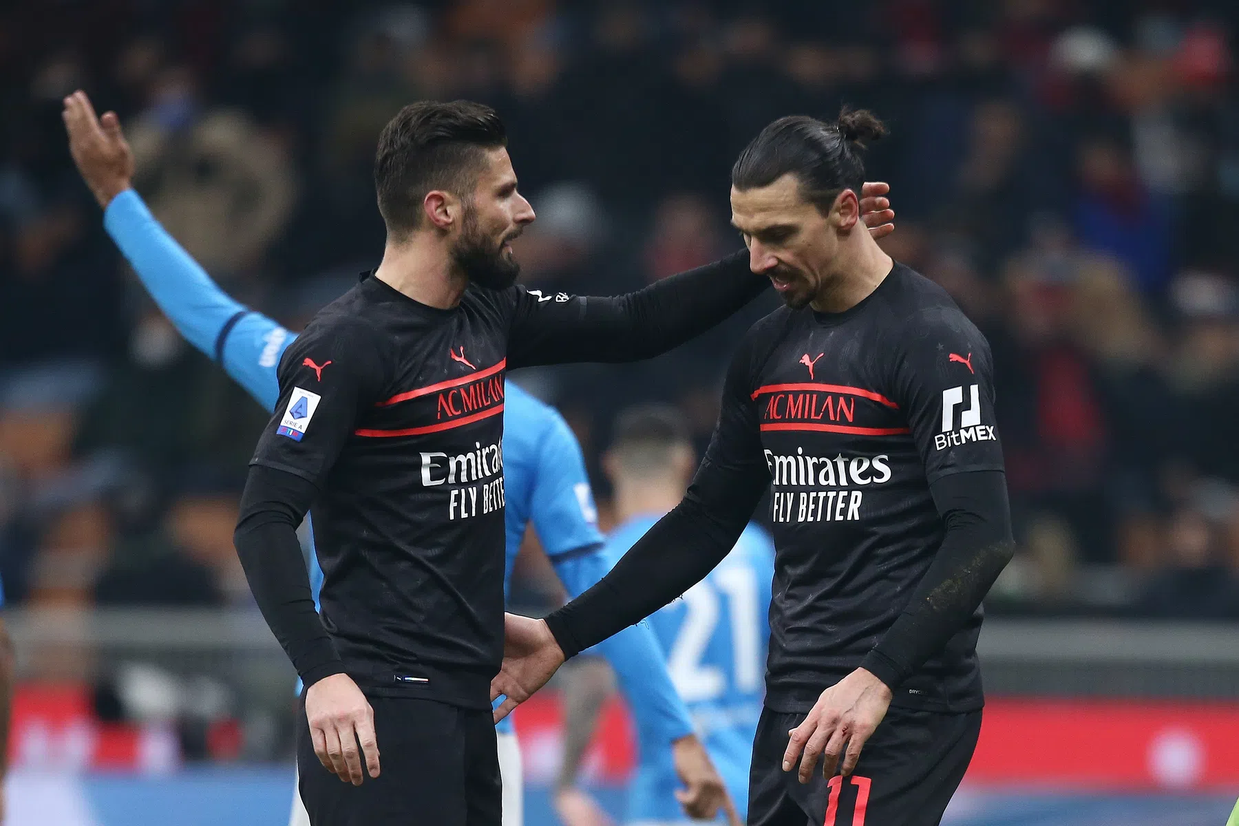 Giroud spreekt zich uit over 'concurrent' Ibrahimovic: 'Hij is veeleisend'