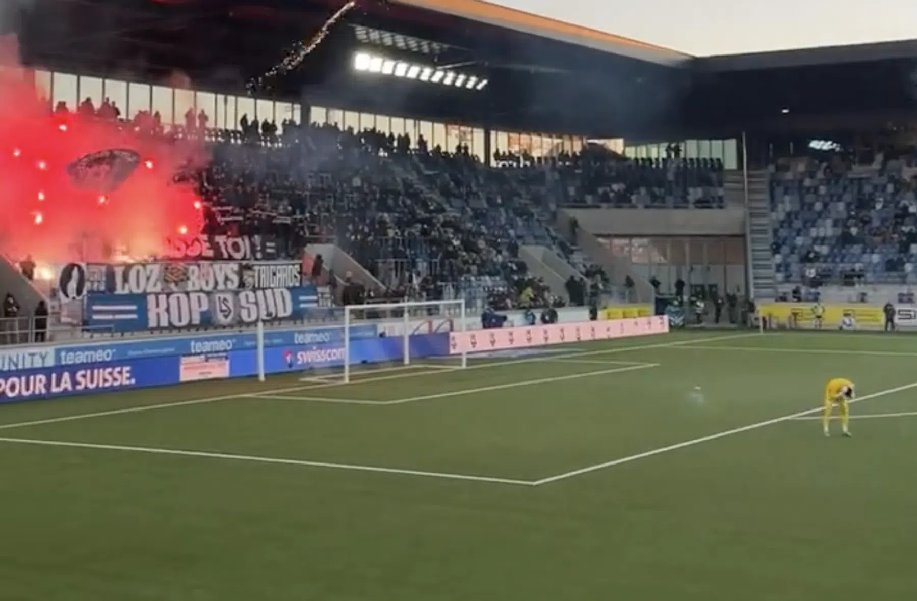 Vuurwerkincident in Zwitserland: ploeggenoot Wehrmann naar de grond