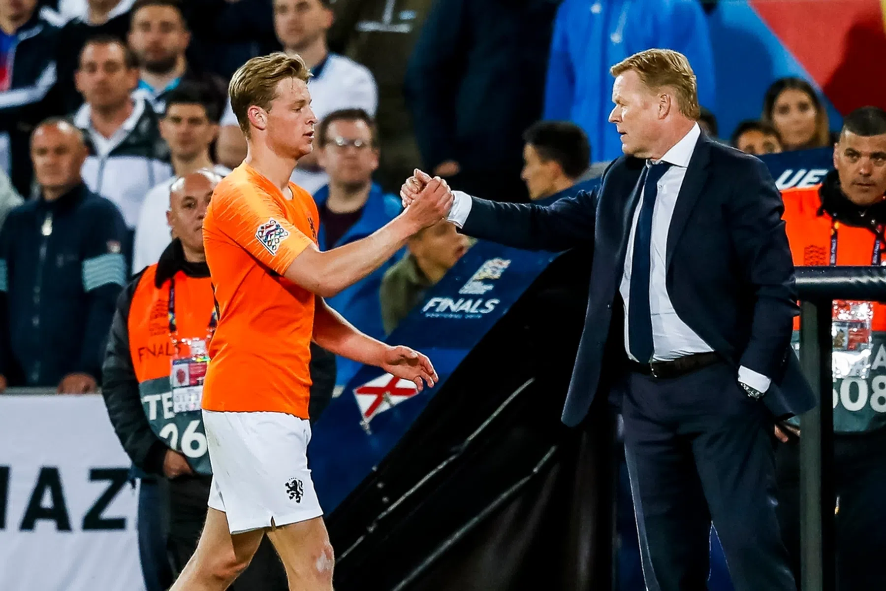 Frenkie de Jong reageert op turbulente bondscoach-week