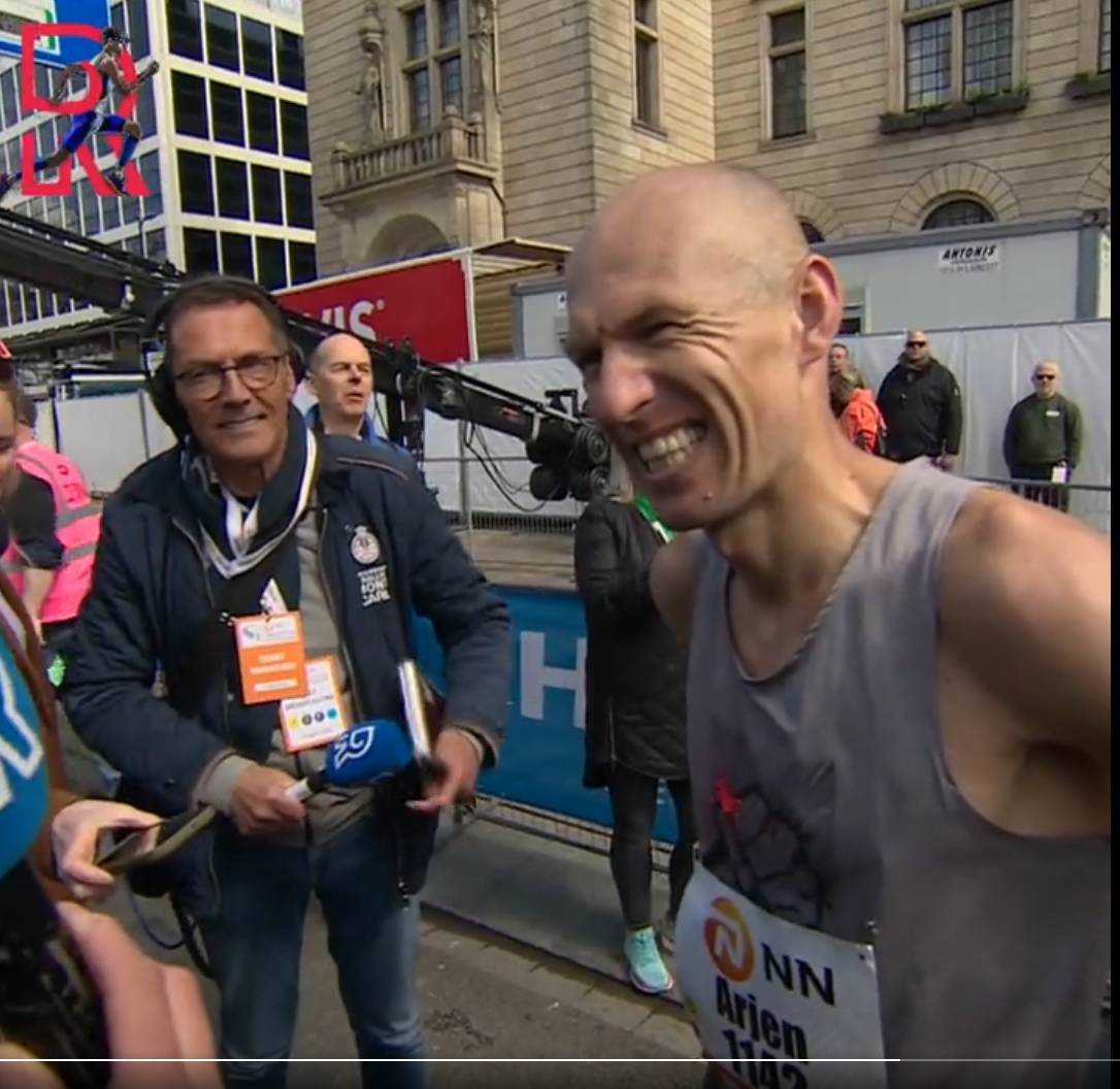 Robben en zijn eerste marathon: 'Niet leuk'