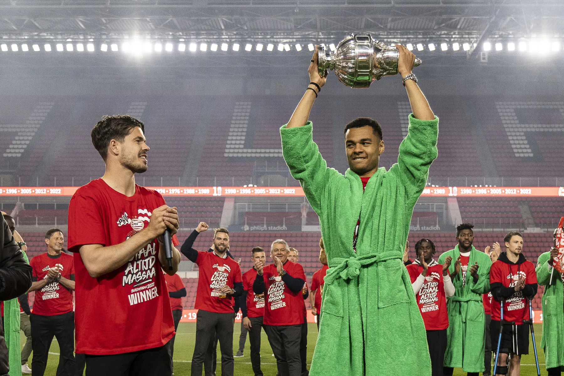 De huldiging van PSV in beeld