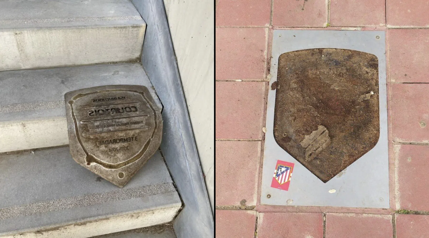Woorden Atlético-voorzitter vinden gehoor: fans slopen gedenksteen Courtois